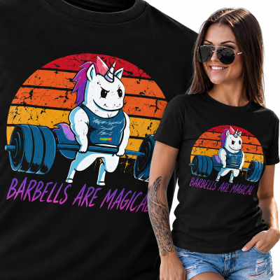 DAMSKA KOSZULKA NA SIŁOWNIĘ   UNICORNSQUATTING